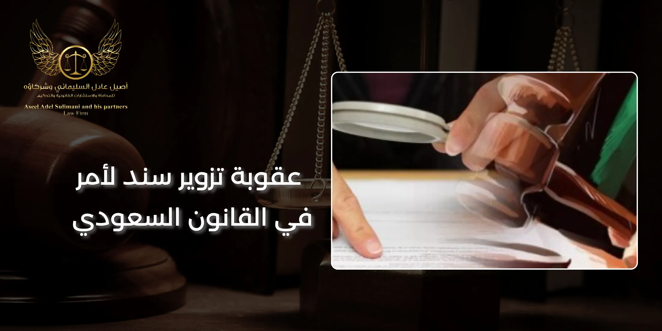 عقوبة تزوير سند لأمر في القانون السعودي