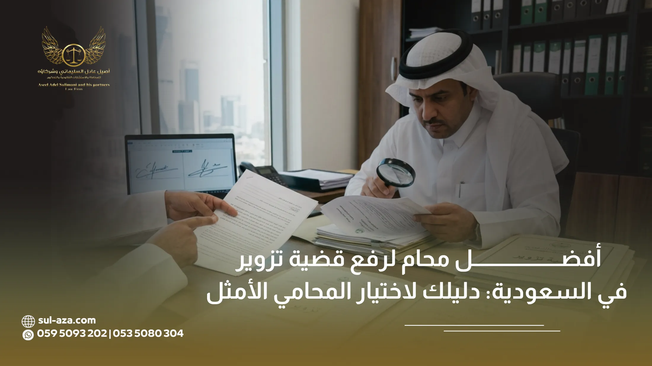 أفضل محام لرفع قضية تزوير في السعودية