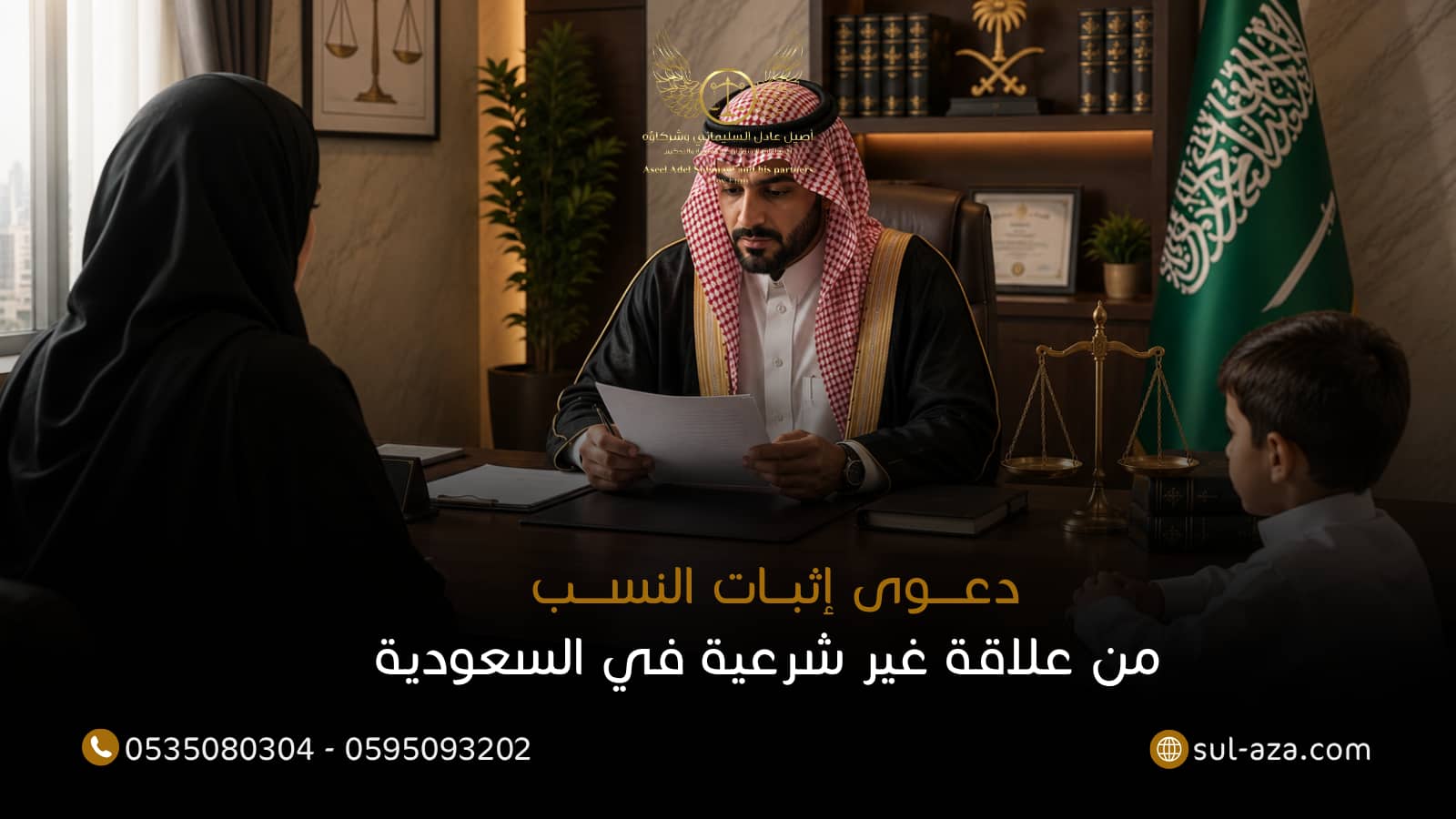 دعوى إثبات النسب من علاقة غير شرعية في السعودية